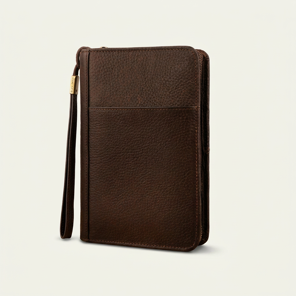 Leather Cigar Travel Organizer — Havana Noir