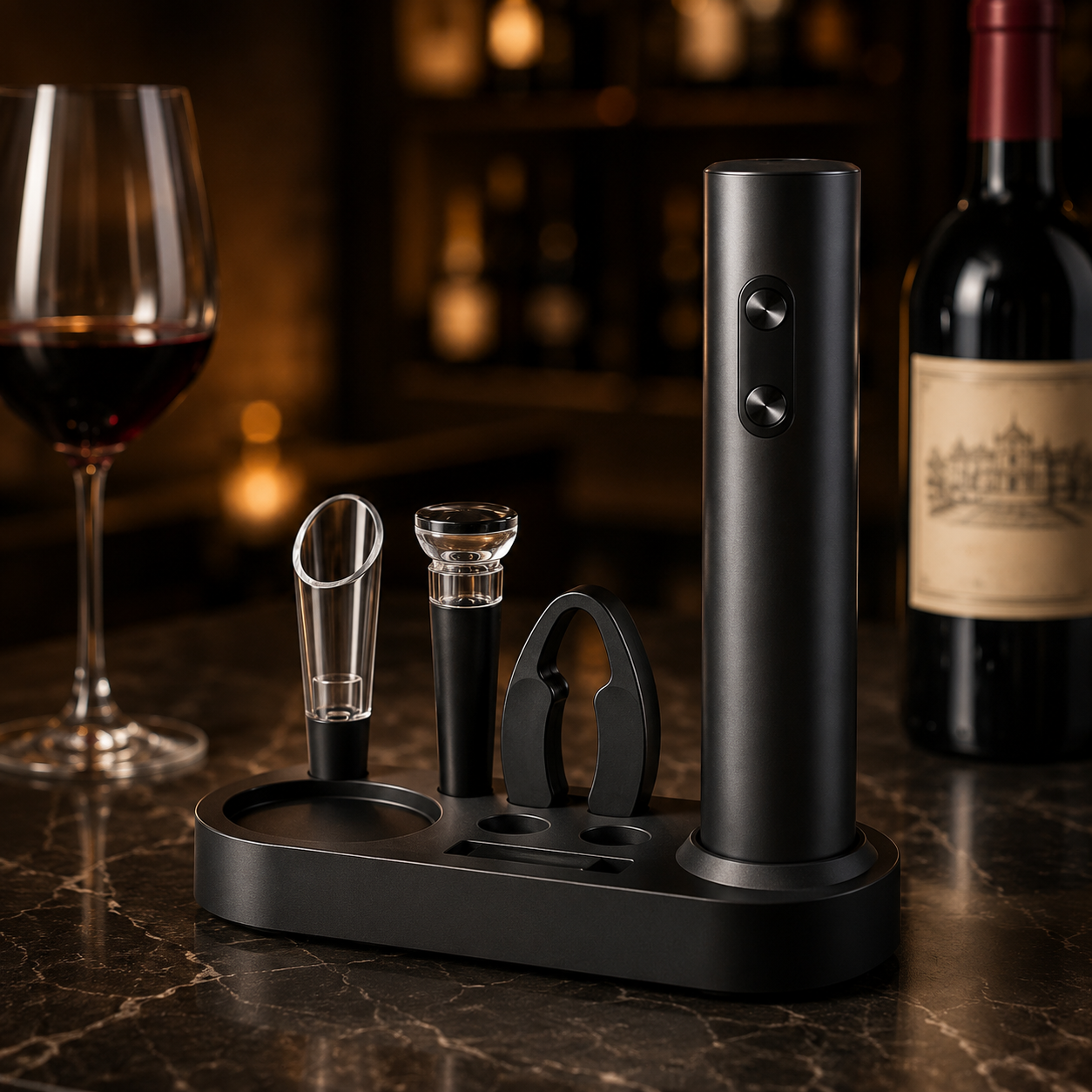 Electric Wine Opener Set — Bordeaux Reserve