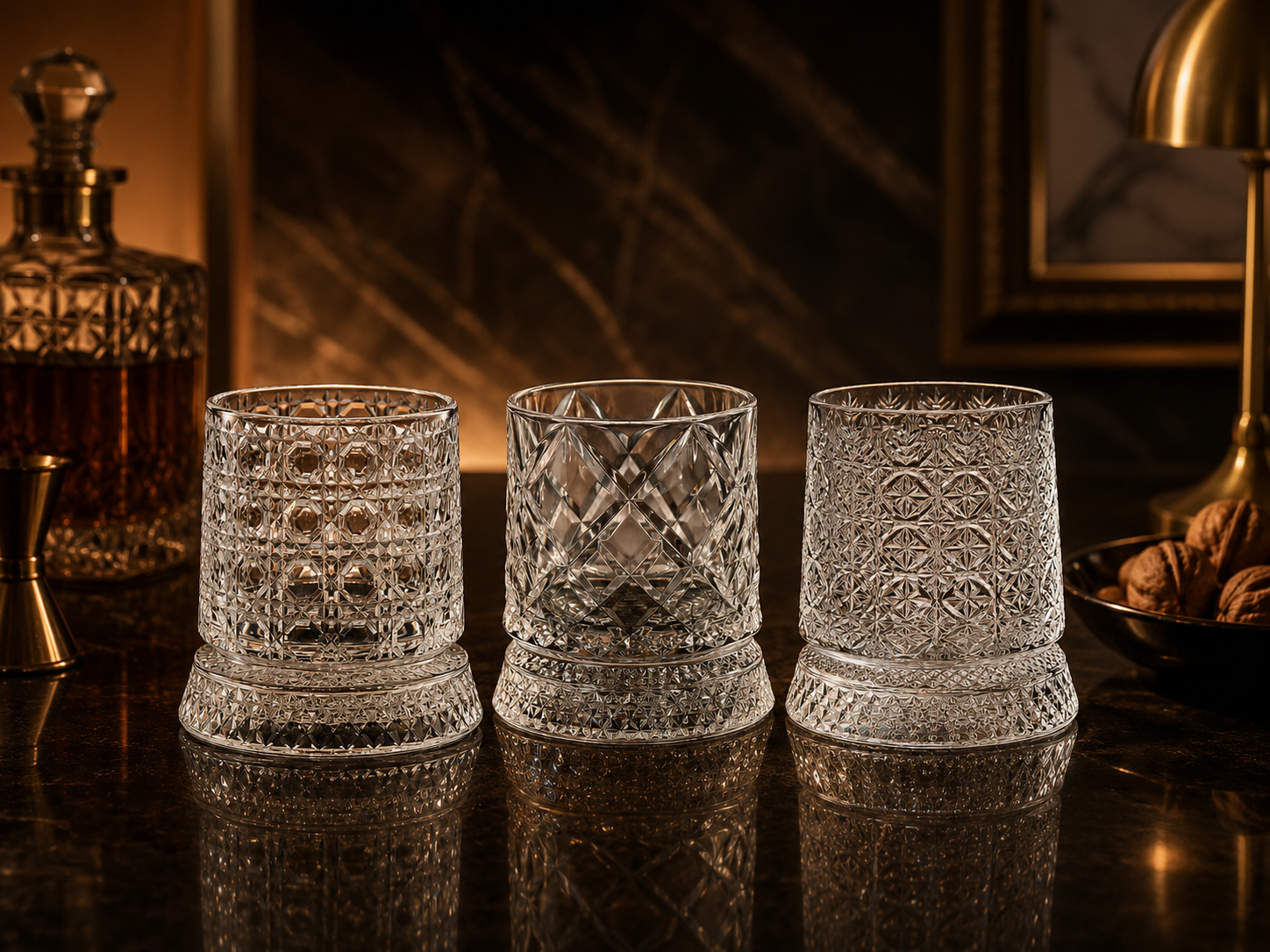 360° Spinning Crystal Whisky Glass — Astra Reserve