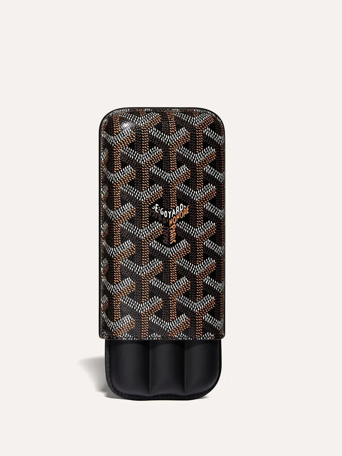 Three-Cigar Hard-Shell Leather Travel Case — Trocadéro Reserve