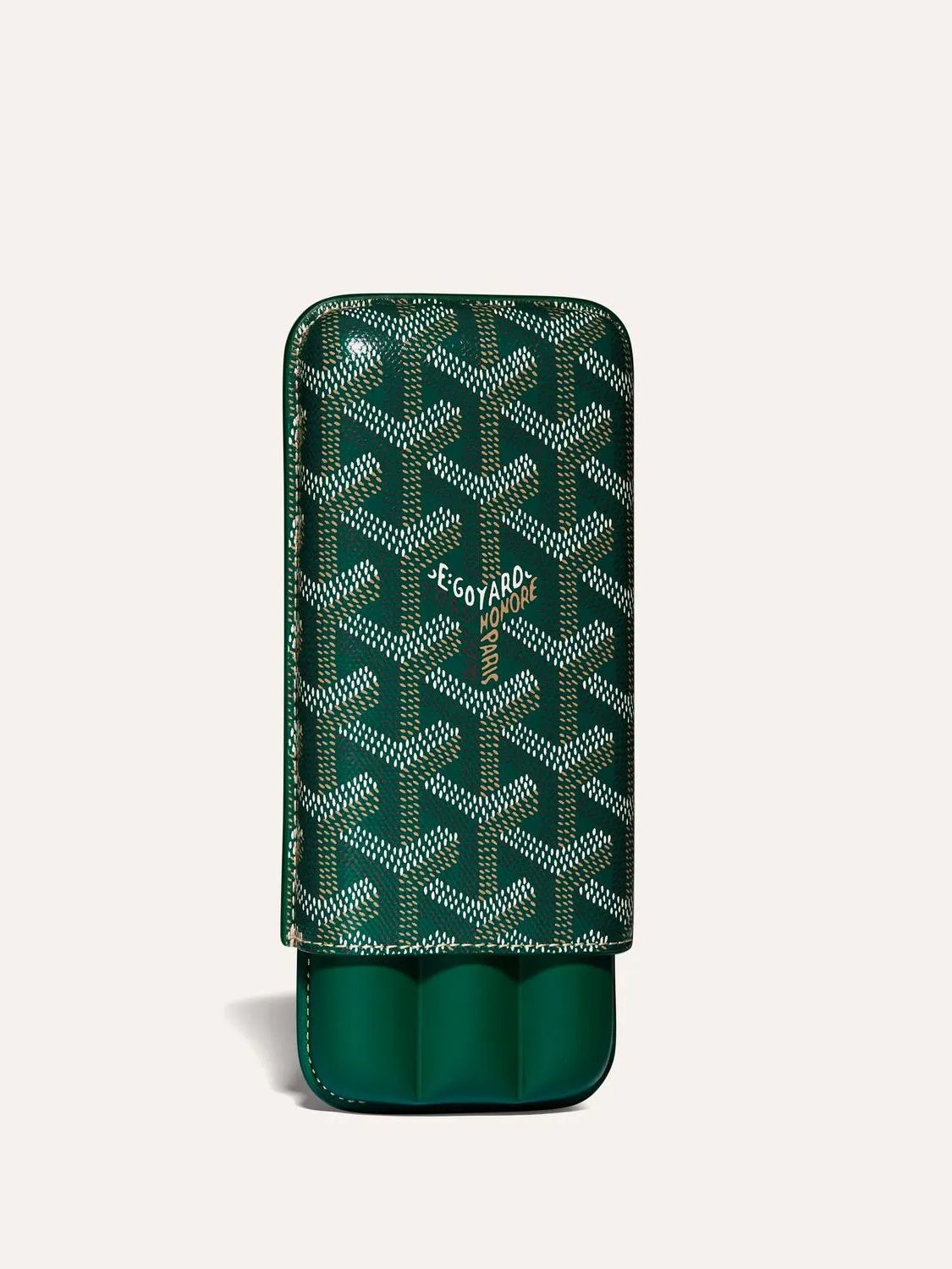 Three-Cigar Hard-Shell Leather Travel Case — Trocadéro Reserve