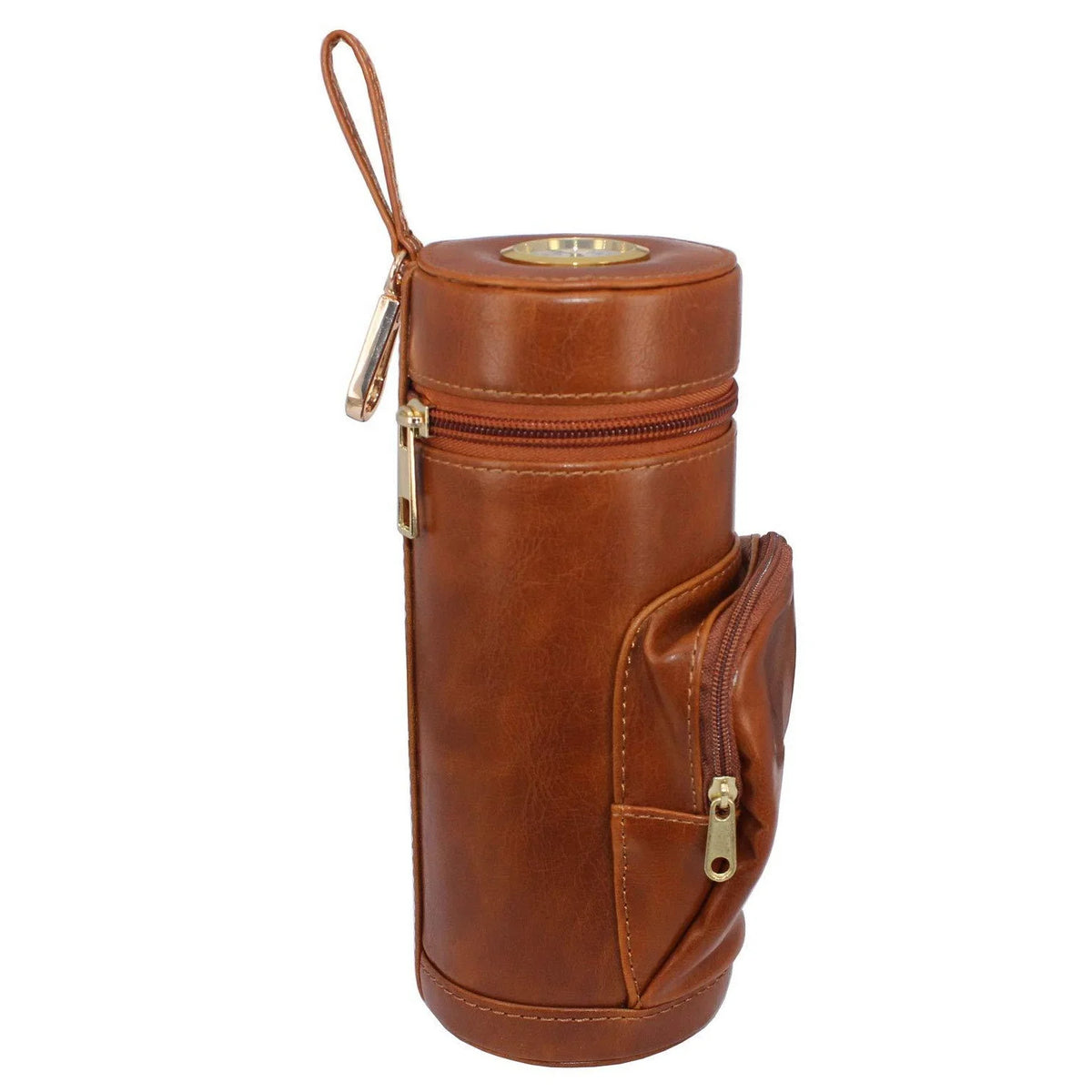 Cedar-Lined Leather Cigar Travel Case with Hygrometer — Regent Reserve