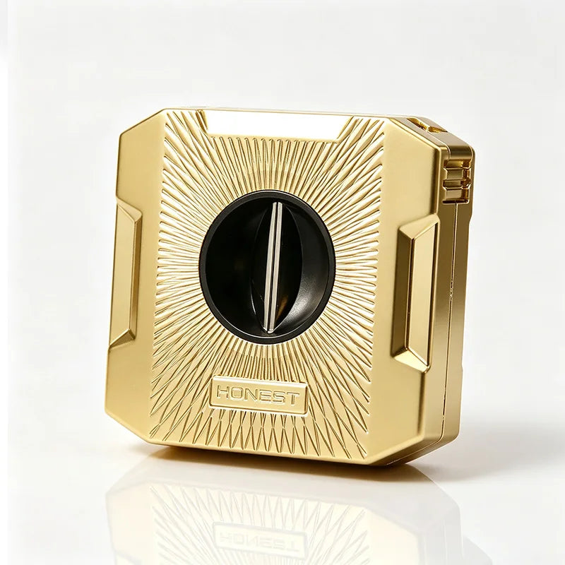 4-in-1 Cigar Cutter with V-Cut, Straight Cut & Punch — Quadrant Reserve