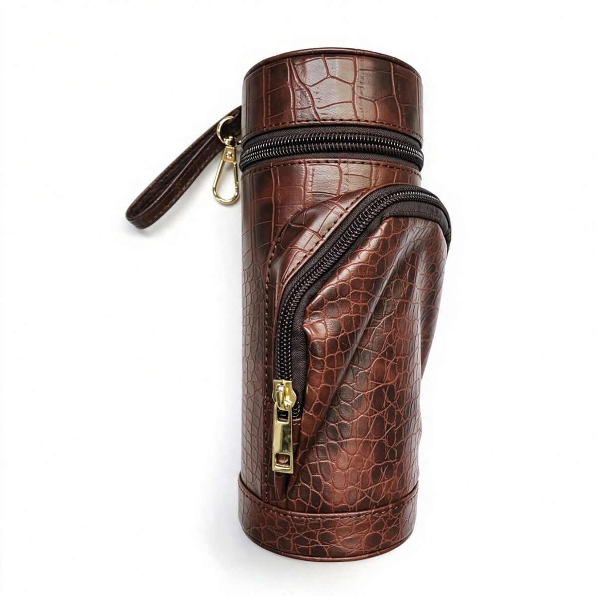 Cedar-Lined Leather Cigar Travel Case with Hygrometer — Regent Reserve