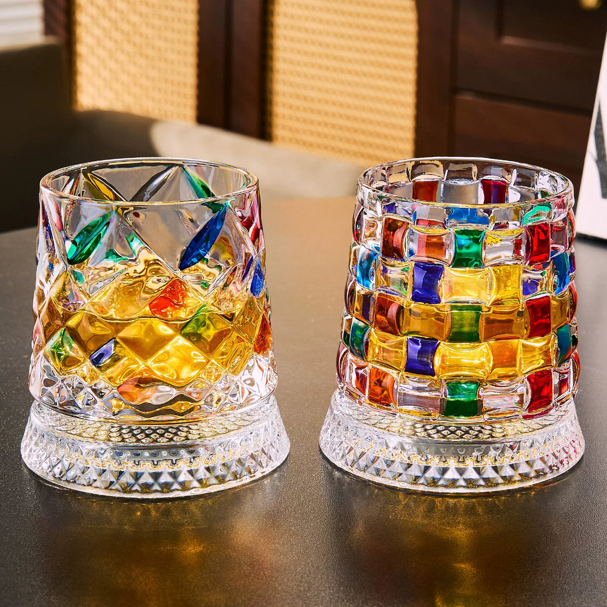 360° Spinning Whisky Glass, Set of Two — Orbit Reserve