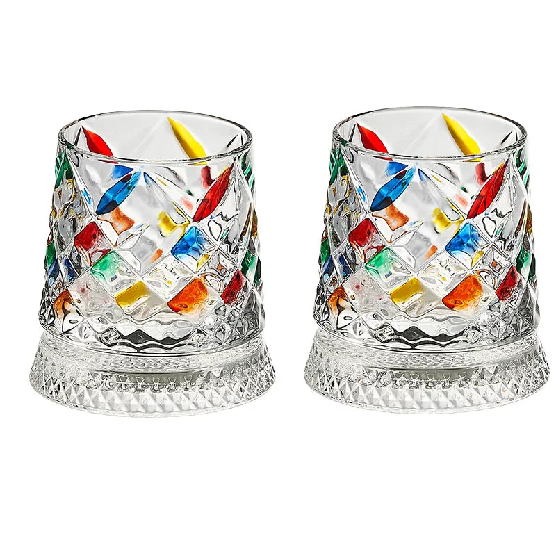 360° Spinning Whisky Glass, Set of Two — Orbit Reserve