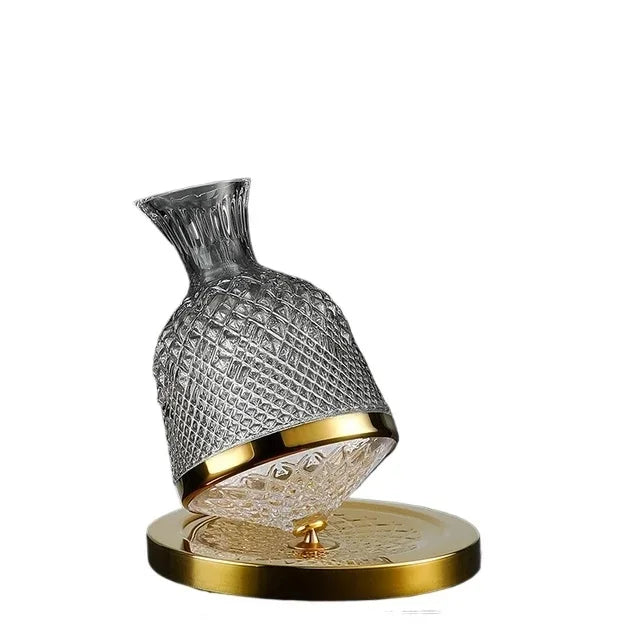 360° Rotating Crystal Wine Decanter — Revolve Reserve