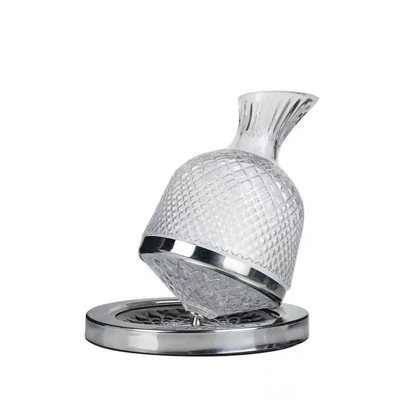 360° Rotating Crystal Wine Decanter — Revolve Reserve