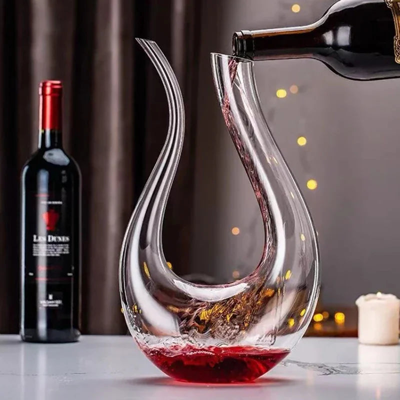 1.5 L Hand-Blown Crystal Wine Decanter — Loire Reserve