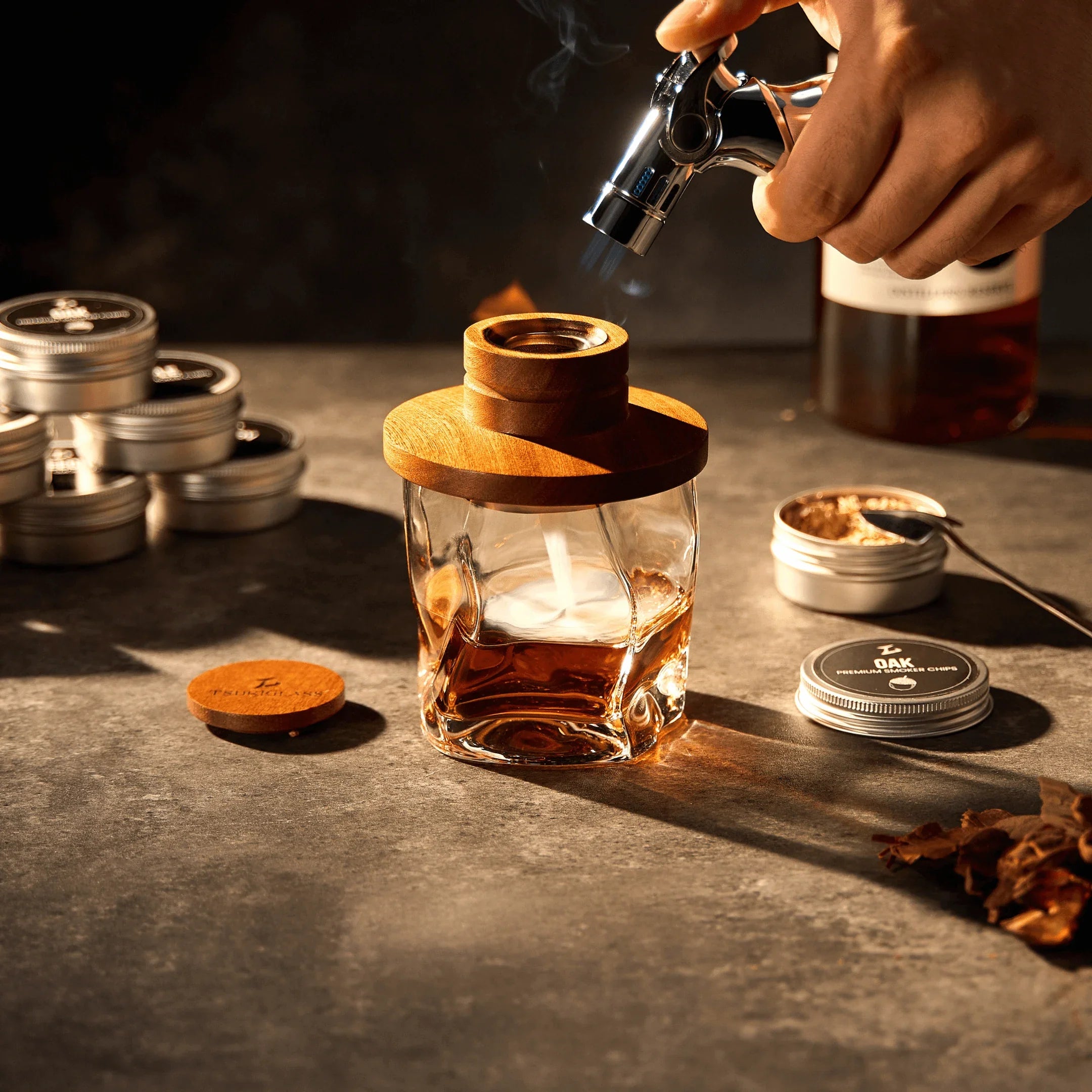 Whisky & Cocktail Smoker Kit with Torch — Tsuki Reserve