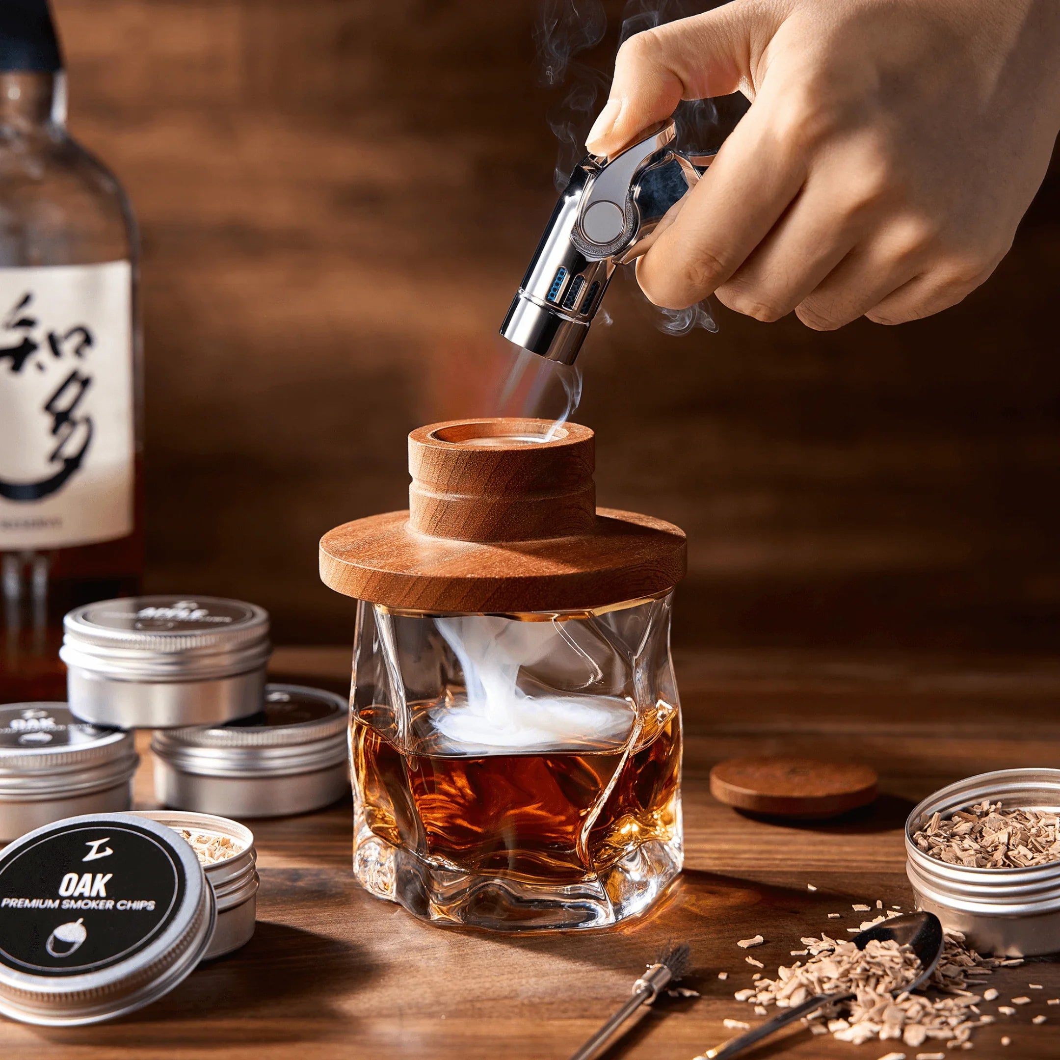 Whisky & Cocktail Smoker Kit with Torch — Tsuki Reserve