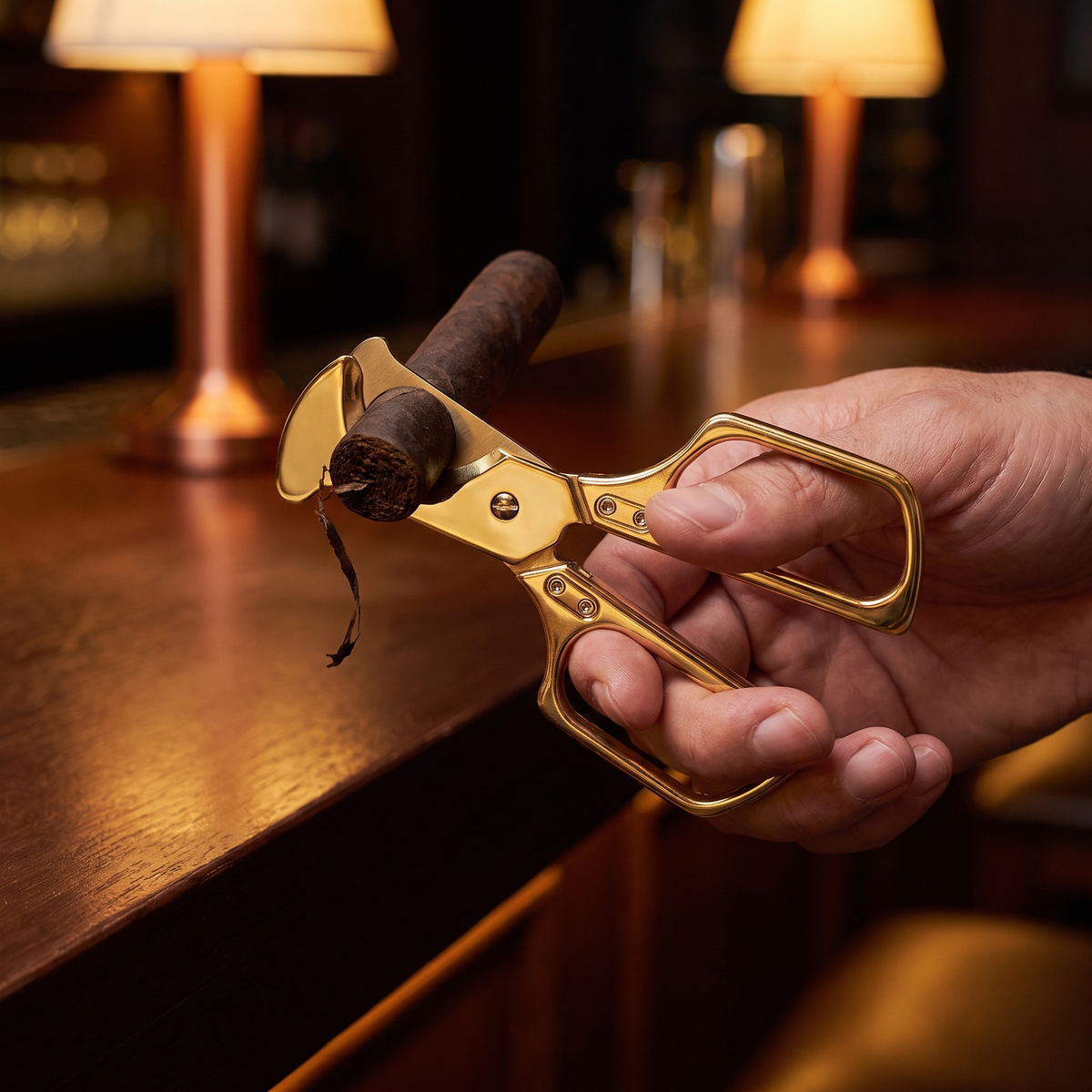 Dynasty Reserve — cutting a cigar (Gold)