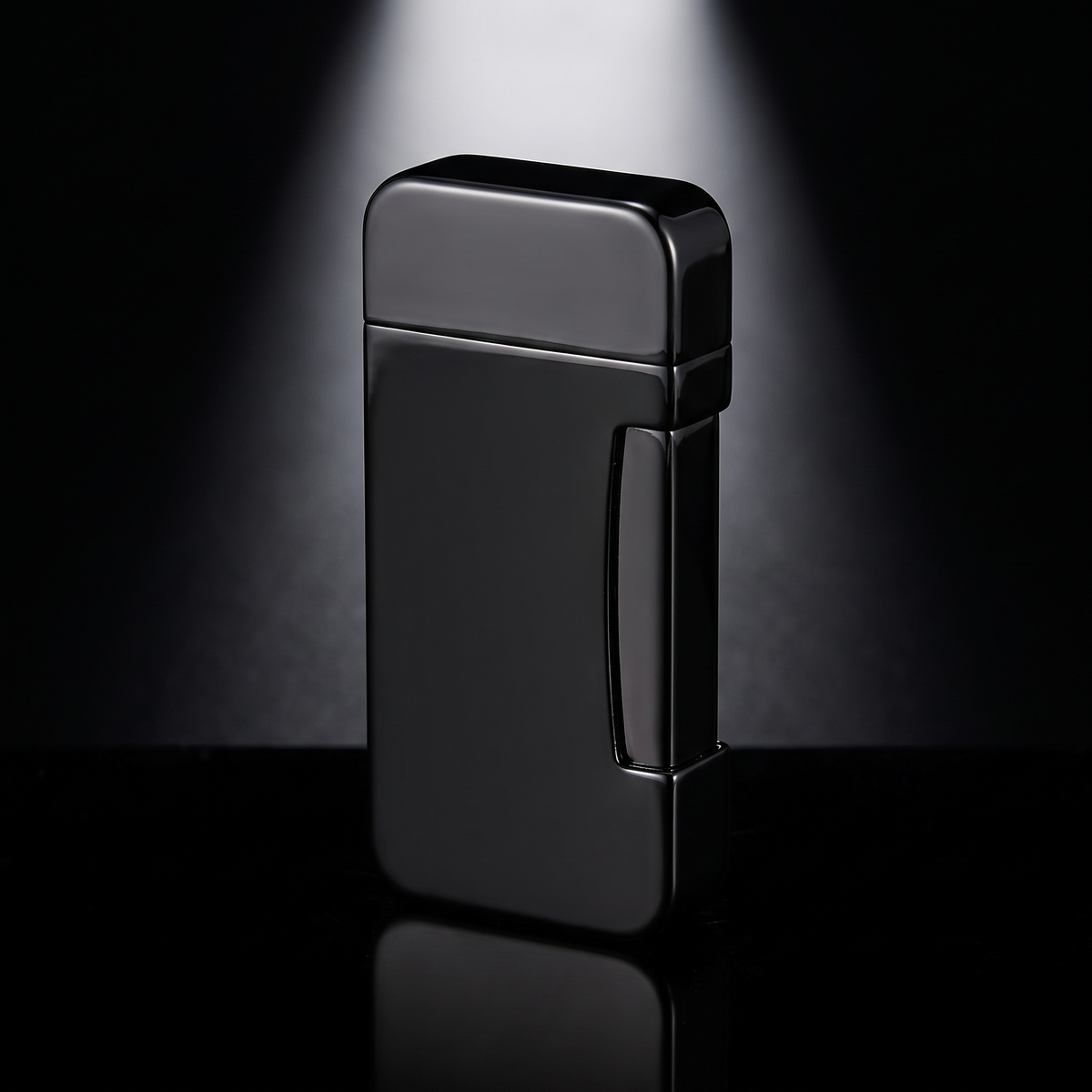 Vulcan Reserve — Black windproof jet lighter