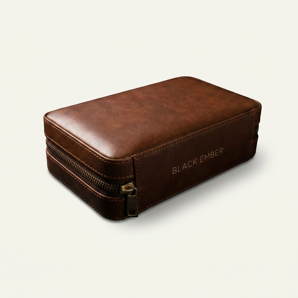 Cedar-Lined Travel Cigar Humidor — Heritage Reserve