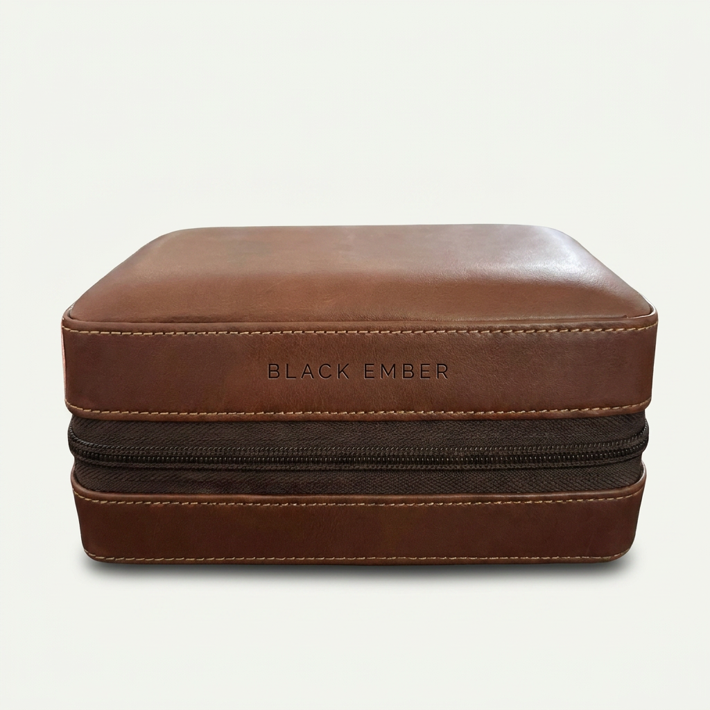 Cedar-Lined Travel Cigar Humidor — Heritage Reserve