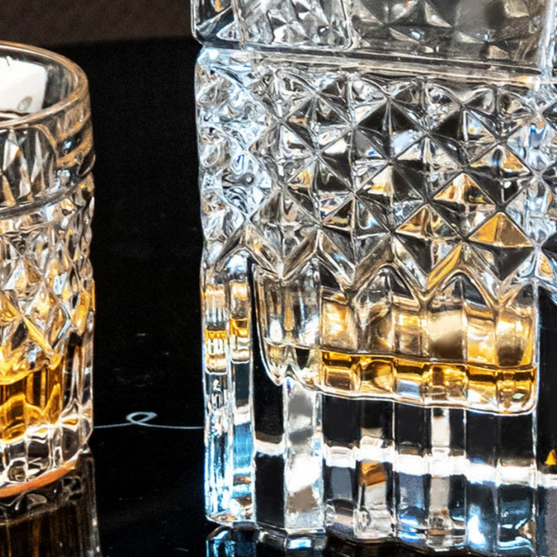 Crystal Whisky Decanter & Glass Set — Prague Reserve