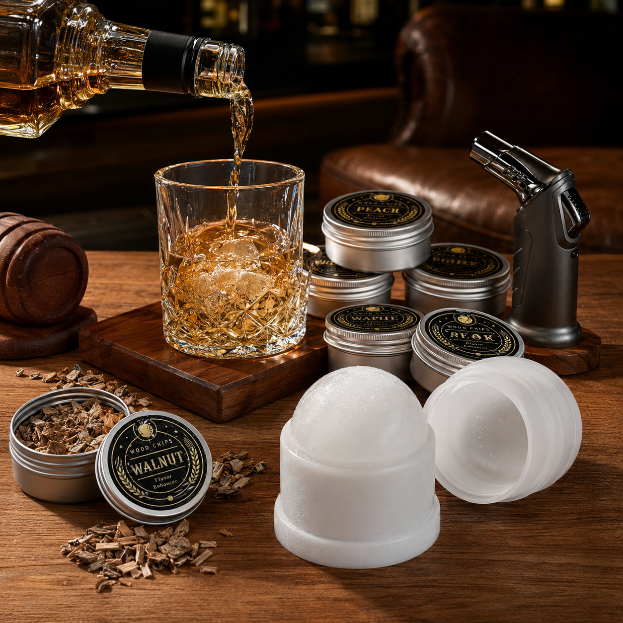 Whisky Smoker Kit with Torch — Edinburgh Reserve