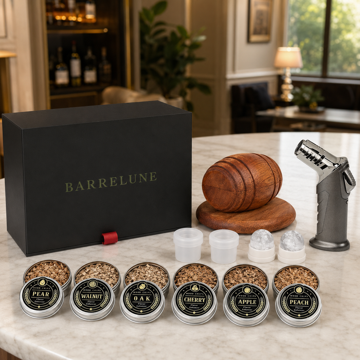 Whisky Smoker Kit with Torch — Edinburgh Reserve