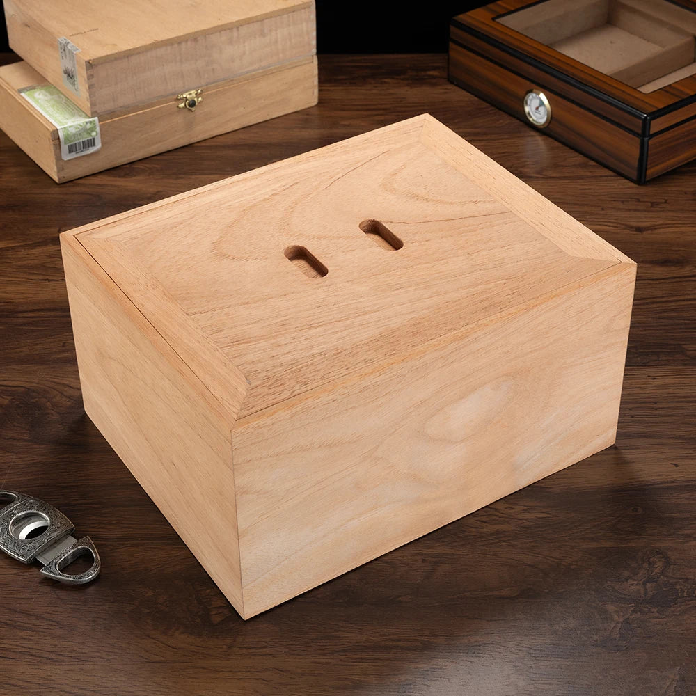 Unpainted Cedar Multi-Zone Humidor, 110 or 150 Cigars — Atelier Reserve