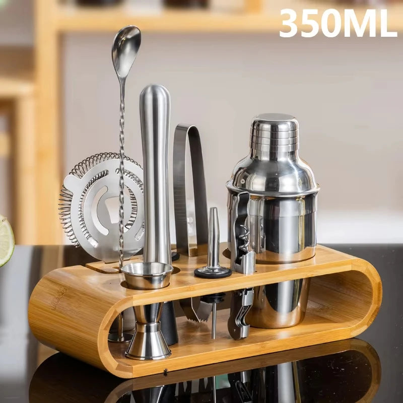 10-Piece Bartender Kit with Bamboo Stand — Barkeep Reserve