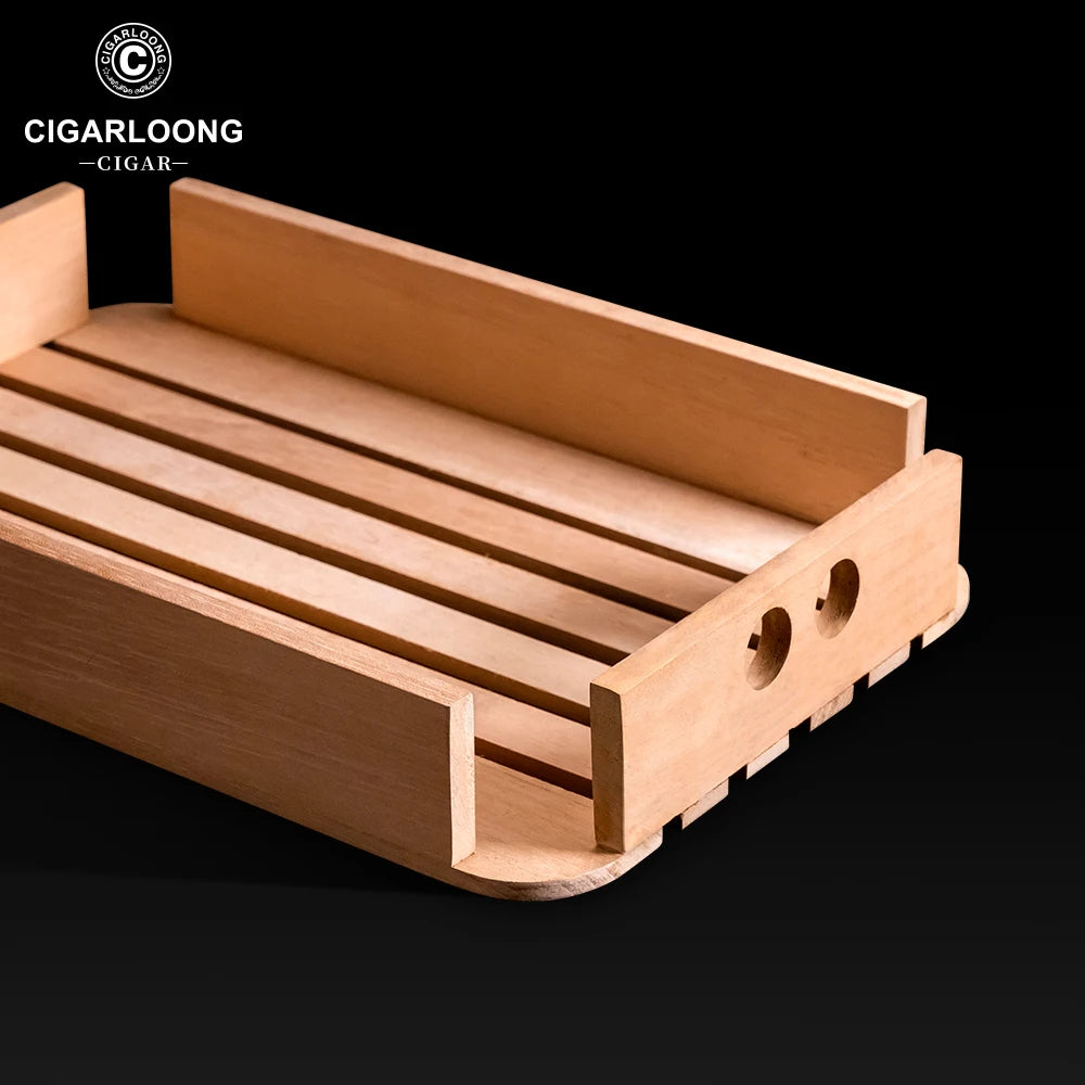 Airtight Cigar Humidor Box with Cedar Tray & Digital Hygrometer — Curator Reserve