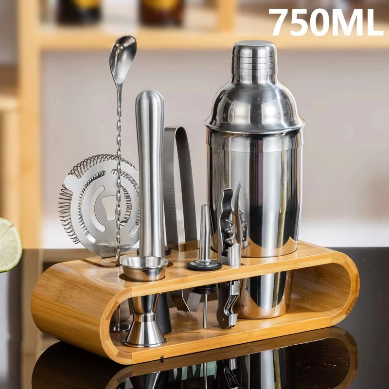 10-Piece Bartender Kit with Bamboo Stand — Barkeep Reserve