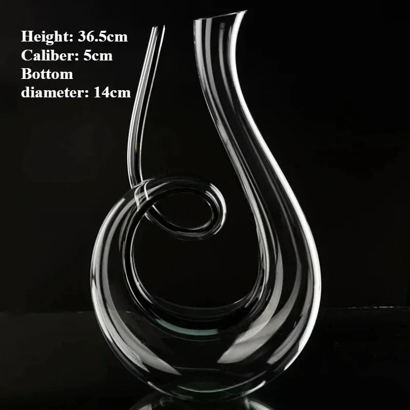 1.5 L Hand-Blown Crystal Wine Decanter — Loire Reserve