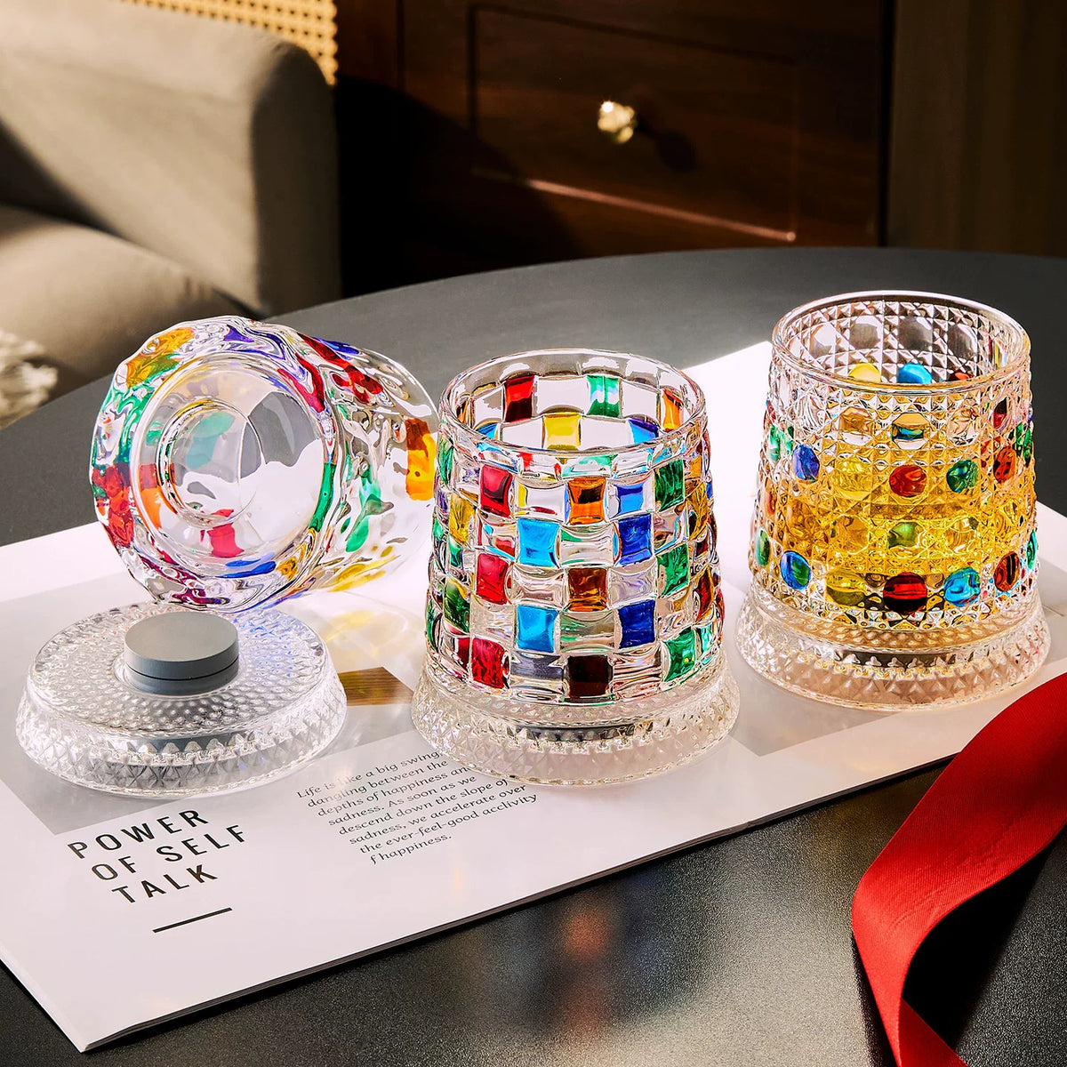 360° Spinning Whisky Glass, Set of Two — Orbit Reserve