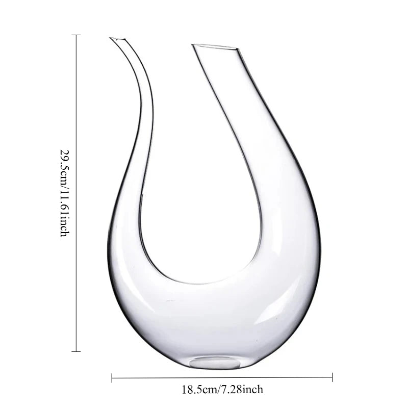 1.5 L Hand-Blown Crystal Wine Decanter — Loire Reserve