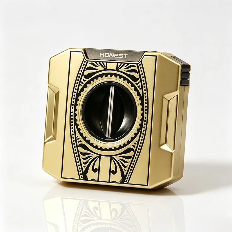 4-in-1 Cigar Cutter with V-Cut, Straight Cut & Punch — Quadrant Reserve
