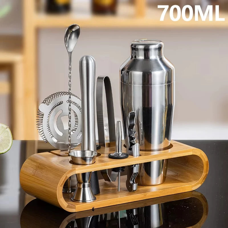 10-Piece Bartender Kit with Bamboo Stand — Barkeep Reserve
