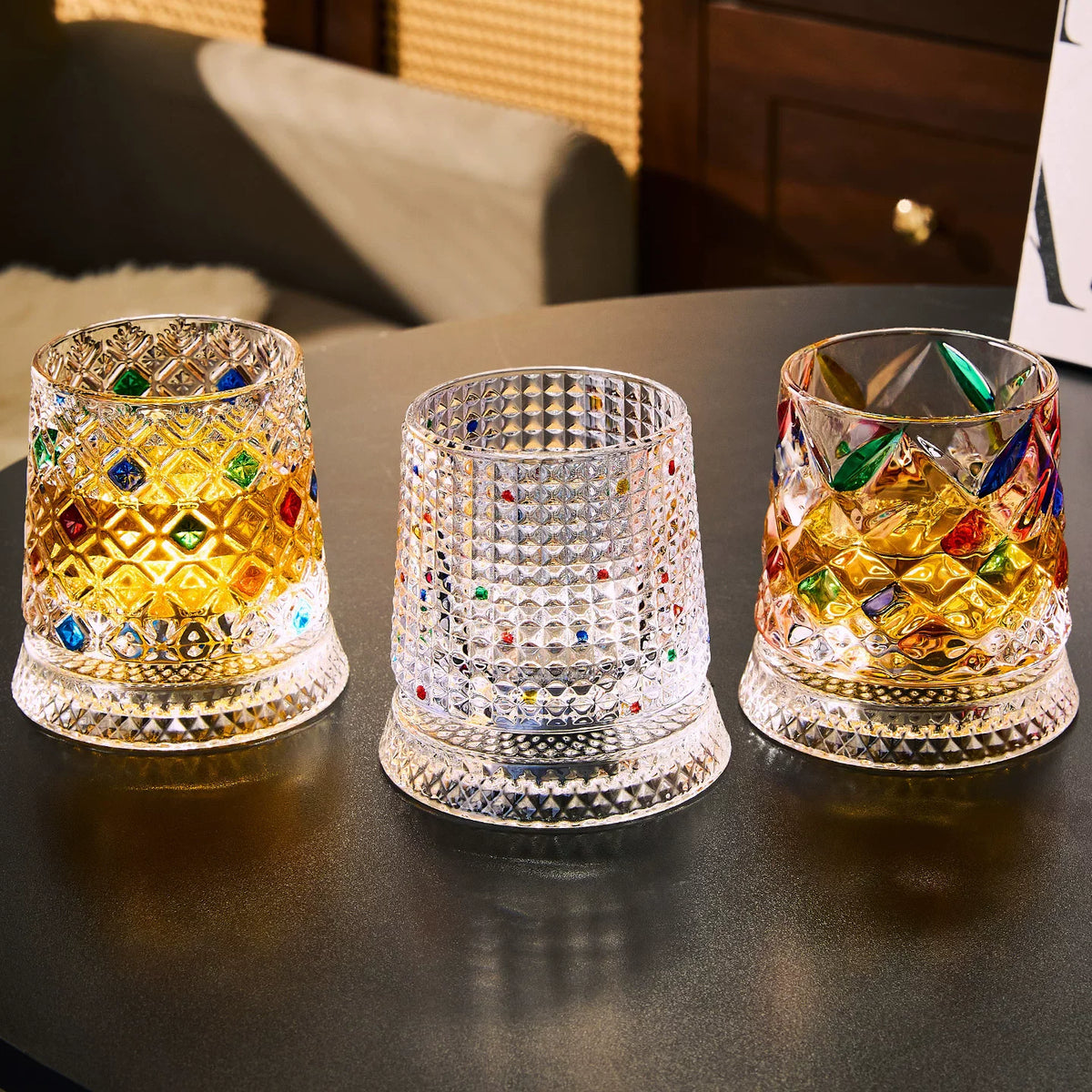 360° Spinning Whisky Glass, Set of Two — Orbit Reserve