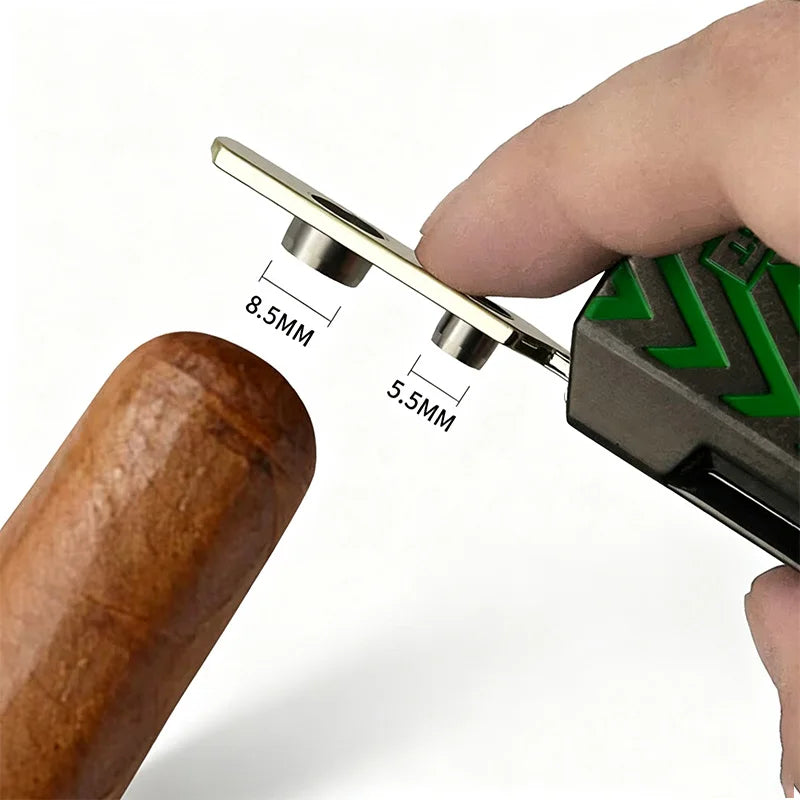4-in-1 Cigar Cutter with V-Cut, Straight Cut & Punch — Quadrant Reserve